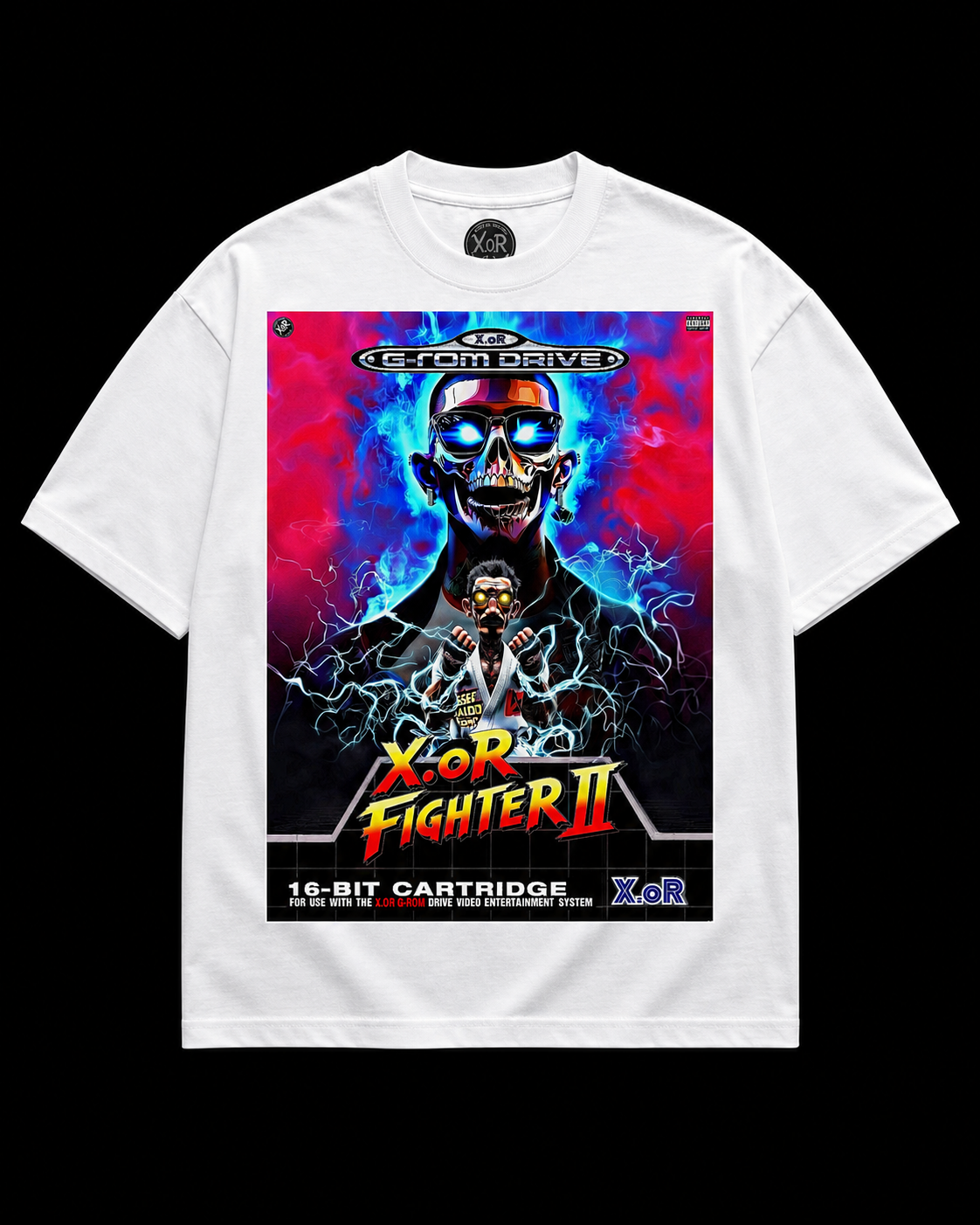 X.oR Fighter II — Unisex Boxy Tee | 16-Bit Edition