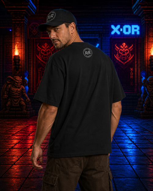 X.oR Fighter II — Unisex Boxy Tee | 16-Bit Edition