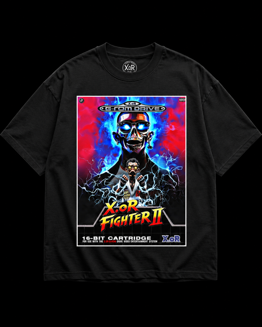 X.oR Fighter II — Unisex Boxy Tee | 16-Bit Edition