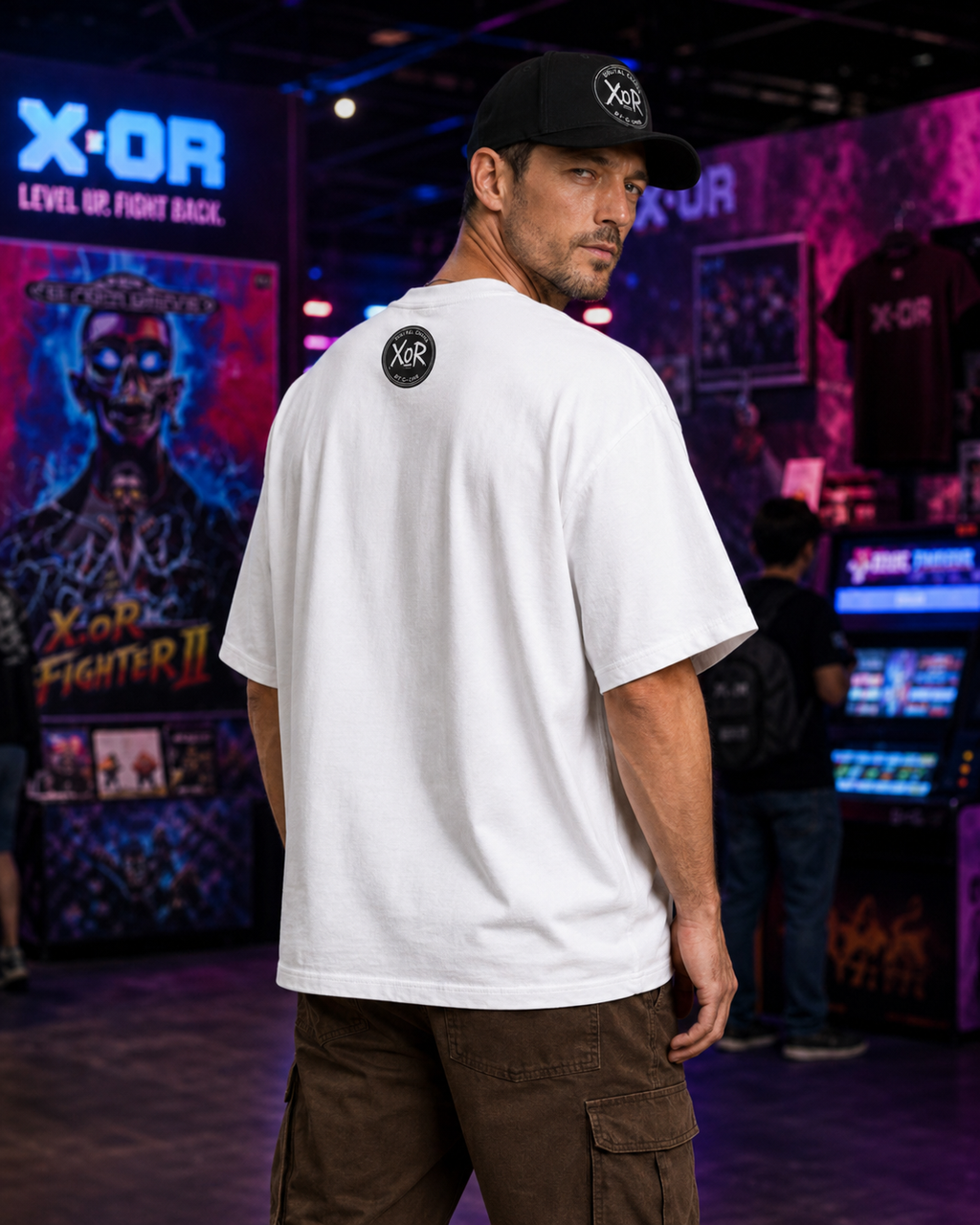X.oR Fighter II — Unisex Boxy Tee | 16-Bit Edition