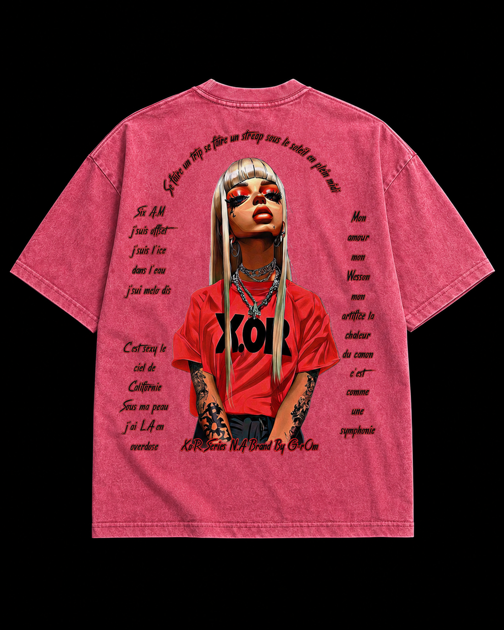 X.oR Californie — Snow Wash Oversized Tee