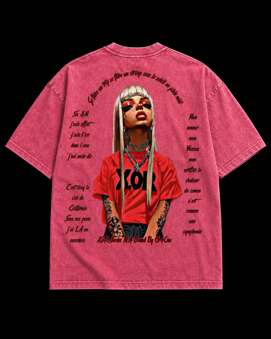 X.oR Californie — Snow Wash Oversized Tee