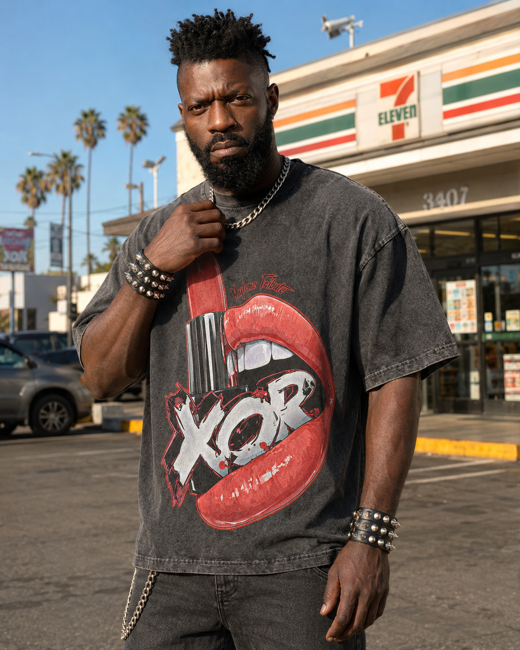 X.oR Californie — Snow Wash Oversized Tee